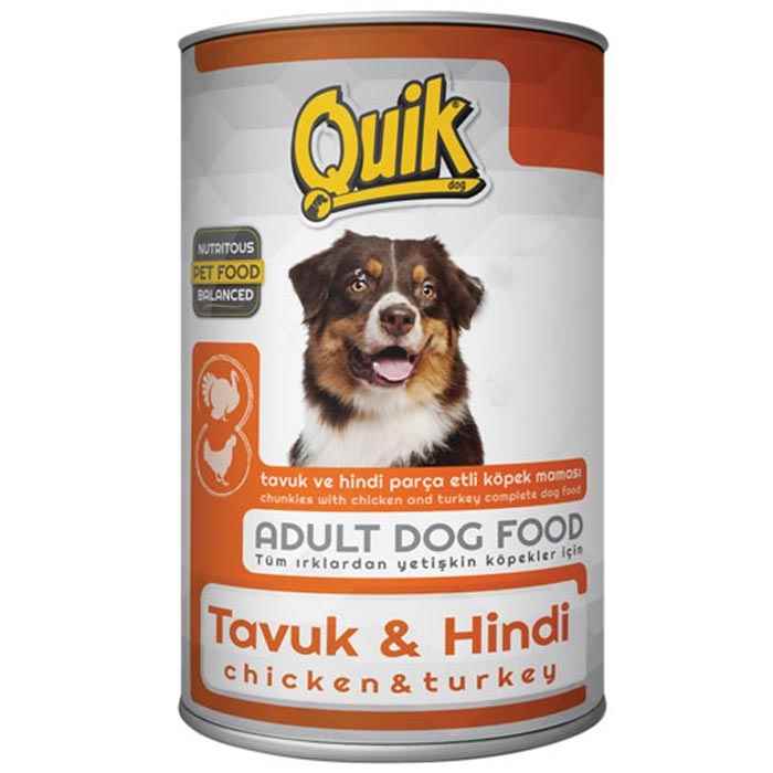 Quik Köpek 415 gr Tavuk-Hindi Kons. 24 Adet
