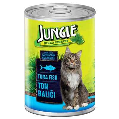 Jungle Kedi 415 gr Ton Balıklı Kons. 24 Adet
