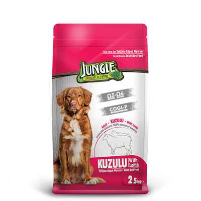 Jungle 2,5 kg Kuzu Etli Yetişkin Köpek Maması 