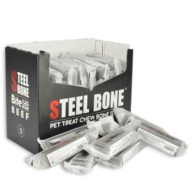 Steel Bone Biftekli Köpek Ödülü 46 gr 48 Ad. Kutu