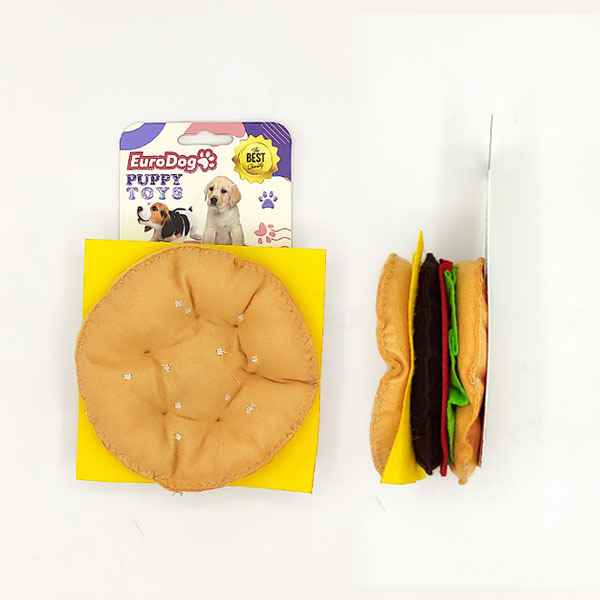 EuroDog Puppy Pet Toys Hamburger