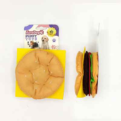 EuroDog Puppy Pet Toys Hamburger