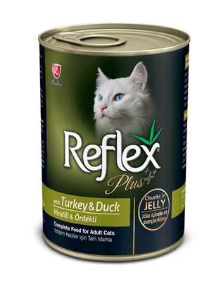 Reflex Plus Hindi Ve Ördekli Kedi Konserve Jöle İçinde Et Parçacıklı 400 Gr