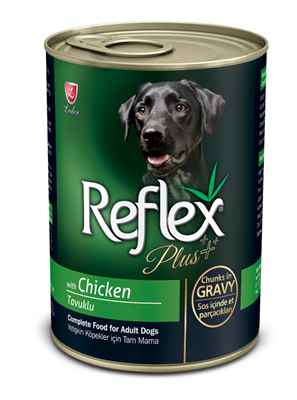 Reflex Plus Tavuklu Köpek Konserve Sos İçinde Et Parçacıklı 400 Gr