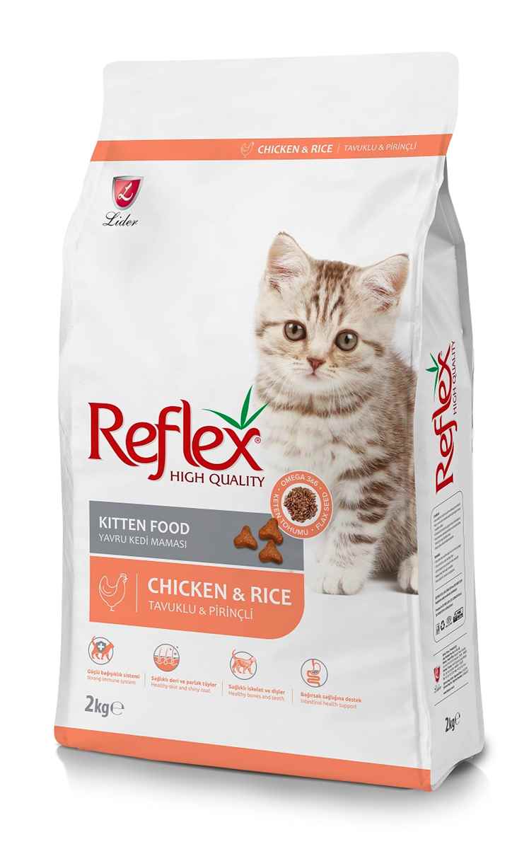 Reflex Kitten Tavuklu Pirinçli Yavru Kedi Maması 2kg