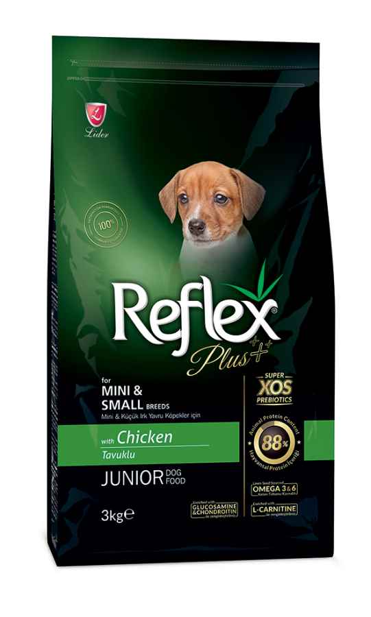 Reflex Plus Küçük Mini Irk Tavuklu Yavru Köpek Maması 3 Kg