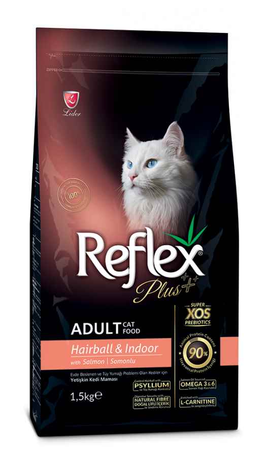 Reflex Plus Haırball Kediler İçin Somonlu Yetişkin Kedi Maması 1.5 Kg