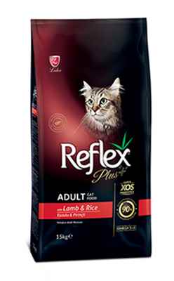 Reflex Plus Kuzulu ve Pirinçli Yetişkin Kedi Maması 15 Kg