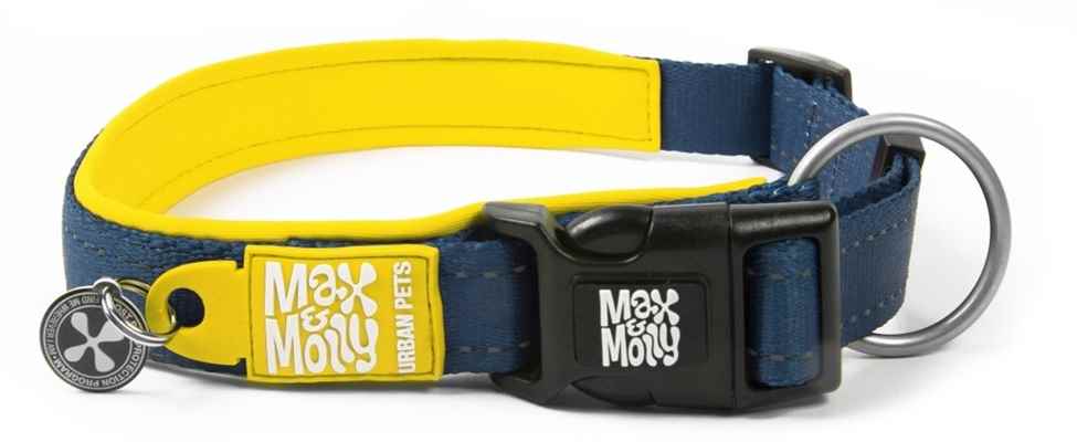 Max & Molly Smart ID Matrix Yellow Boyun Tasması-Medium