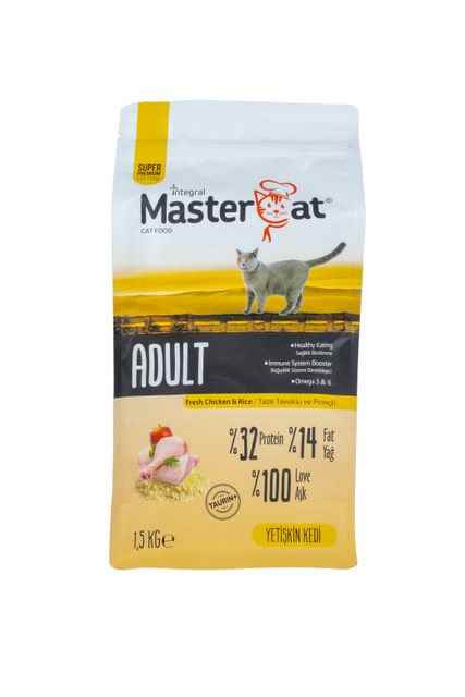 MasterCat Chicken & Rice 1.5kg Adult Cat 32/14 Yetişkin Kedi/ Tavuk & Pirinç TAHILSIZ