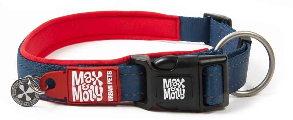 Max & Molly Smart ID Matrix Red Boyun Tasması-Large