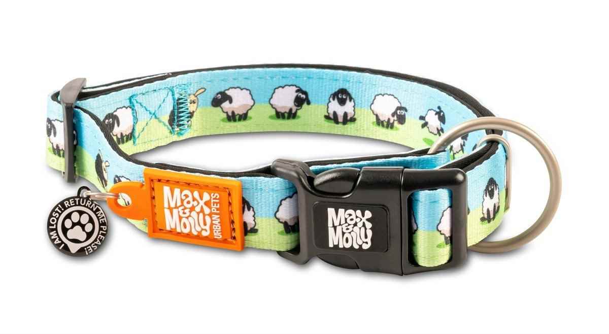 Max & Molly Smart ID Black Sheep Boyun Tasması-Large