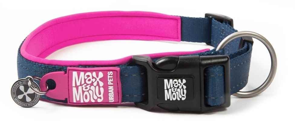 Max & Molly Smart ID Matrix Pink Boyun Tasması-Medium