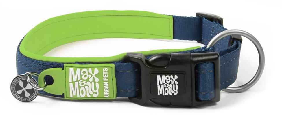 Max & Molly Smart ID Matrix Lime Green Boyun Tasması-Large