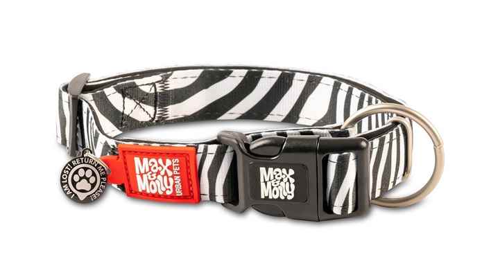 Max & Molly Smart ID Zebra Boyun Tasması-Large