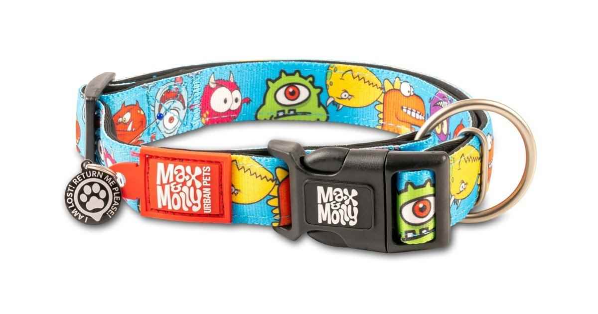 Max & Molly Smart ID Little Monsters Boyun Tasması-Xsmall