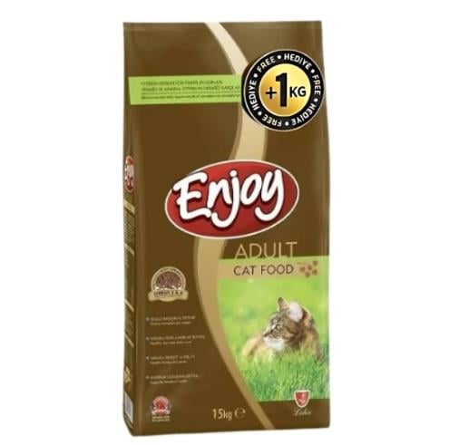 Enjoy Yetişkin Tavuklu Kedi Maması 15 Kg + 1 Kg (Bonus Paketi)