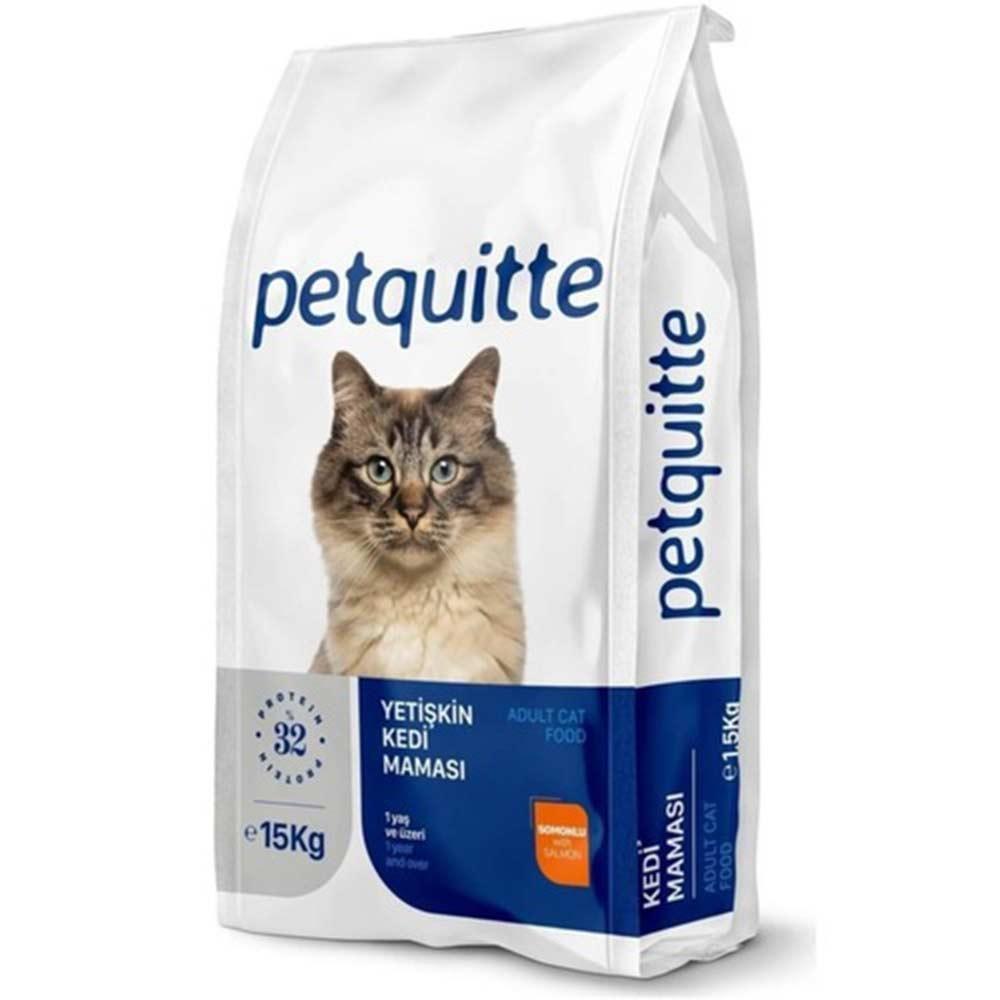 Petquitte 15 Kg Somonlu Yetişkin Kedi Maması