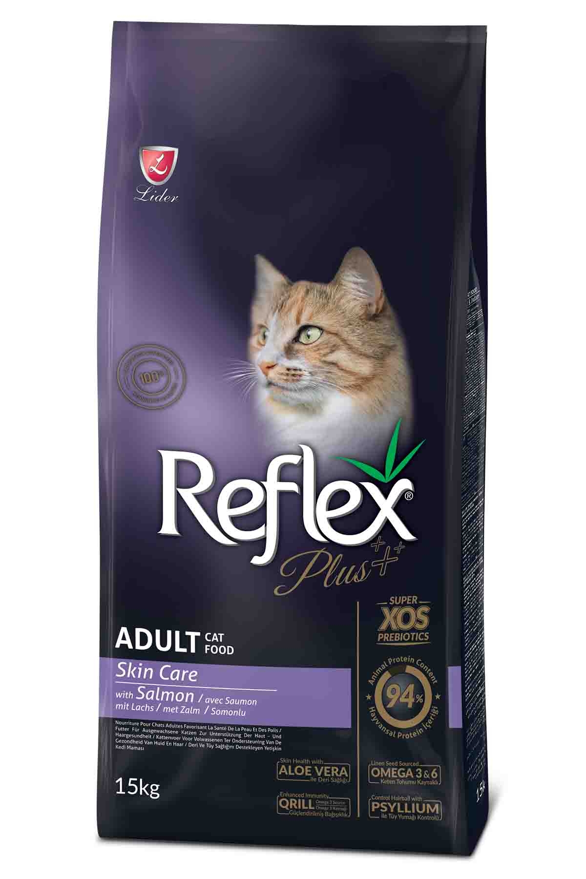 Reflex Plus Adult Cat Skin Care Salmon 15kg