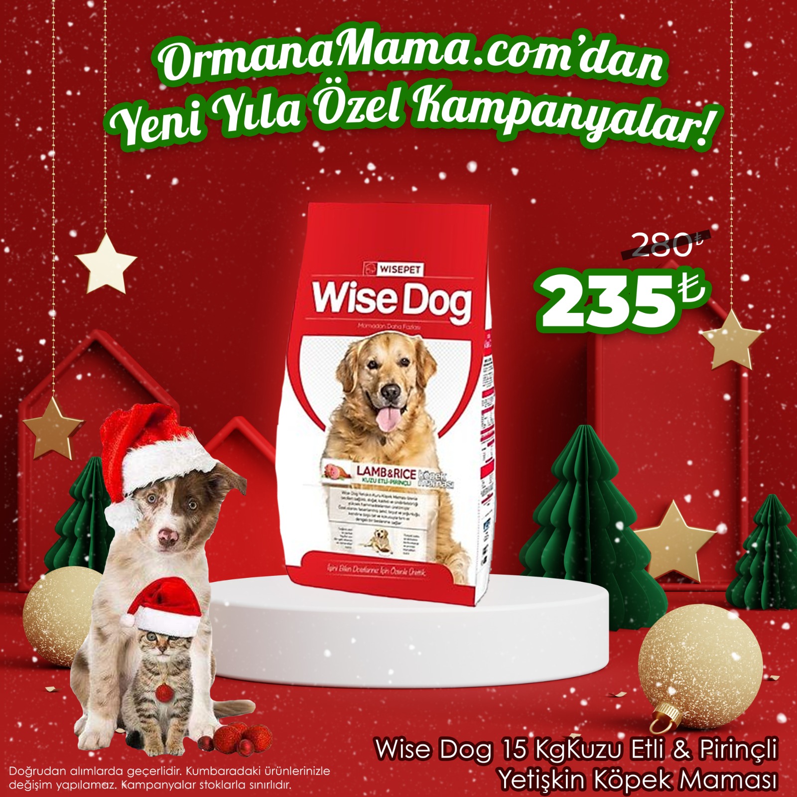 Wise Dog 15 Kg Kuzu Etli Pirinçli Yetişkin Köpek Maması