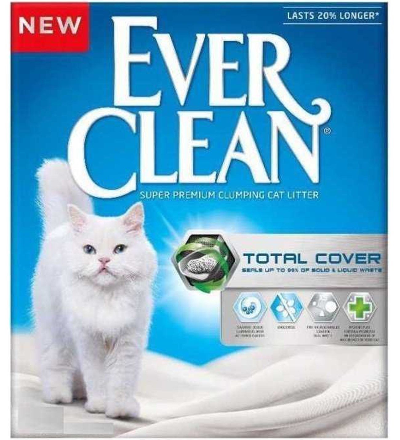 Ever Clean Total Cover Uzun Ömürlü Topaklanan Kedi Kumu 6 Lt