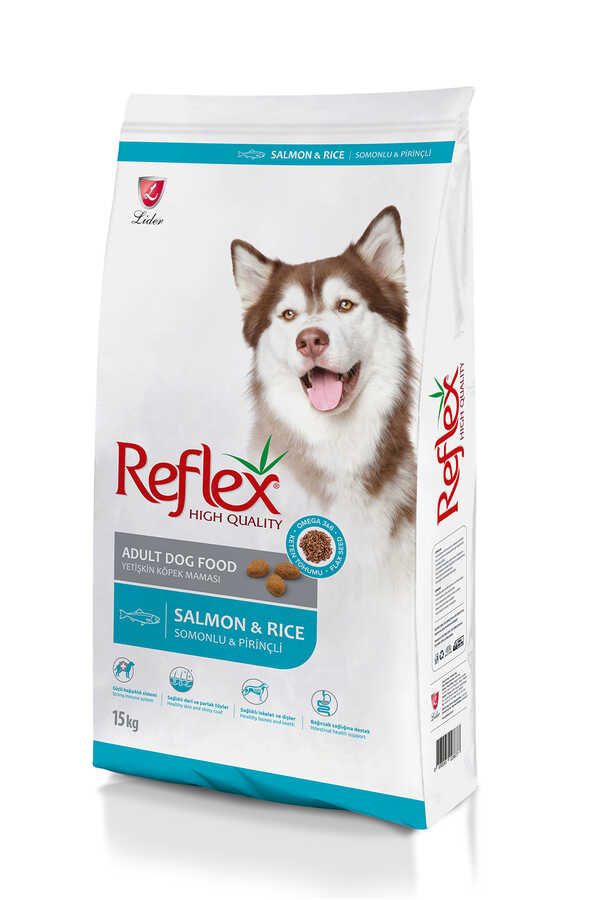 Reflex Somonlu Pirinçli Köpek Maması 15 Kg