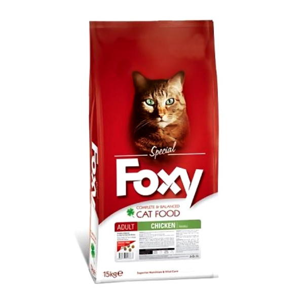 Foxy Tam ve Dengeli Tavuklu Yetişkin Kedi Maması 15 Kg