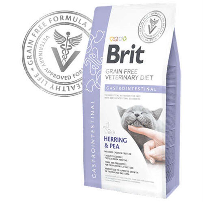 Brit Veterinary Diet Gastrointestinal Sindirim Sistemi Destekleyici Tahılsız Kedi Maması 5kg