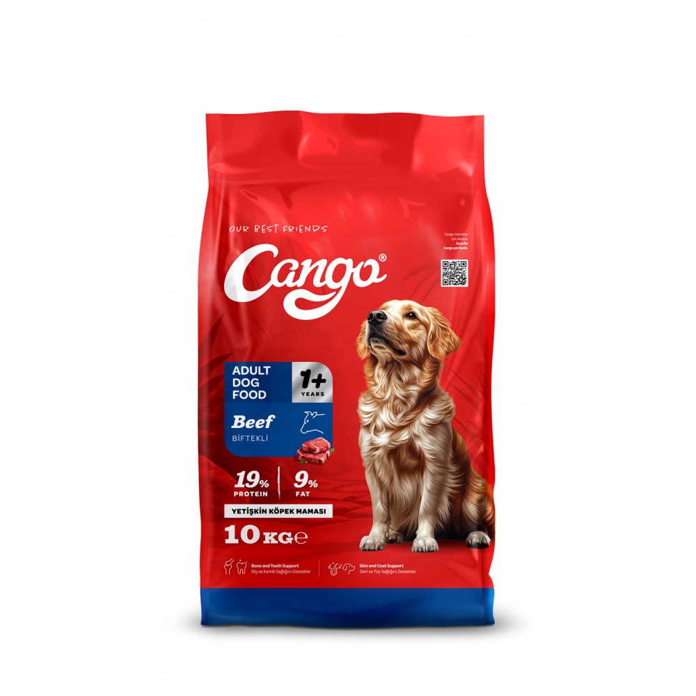 Cango Yetişkin Köpek Maması Etli Biftekli 10Kg