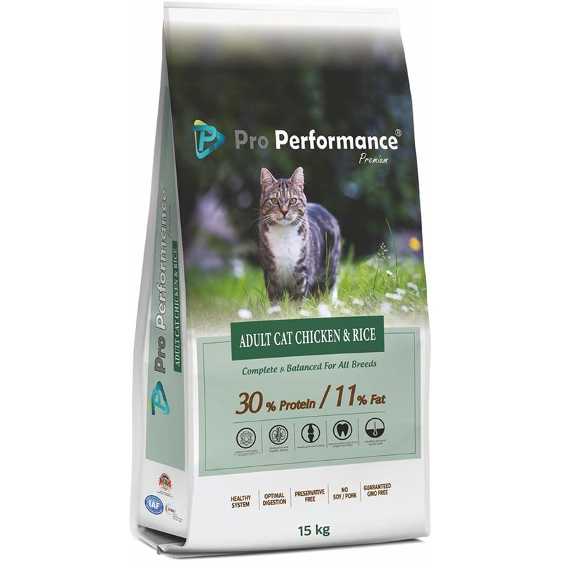 Pro Performance Tavuklu Ve Pirinçli Yetişkin Kedi Maması 15 Kg