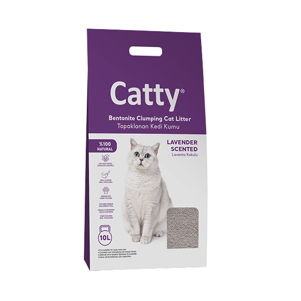 Catty Lavanta Kokulu Kedi Kumu 10 lt x 2 Adet