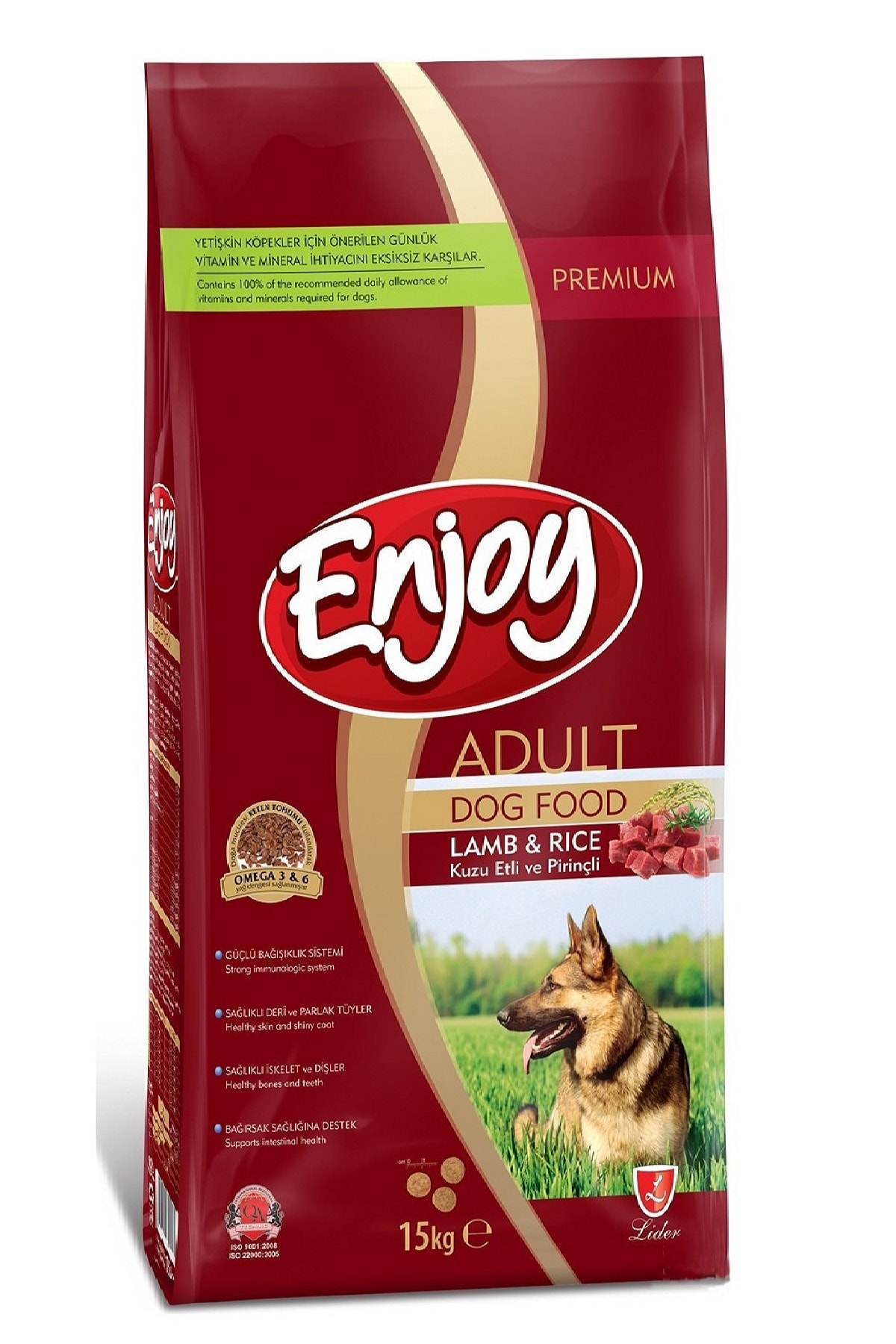 Enjoy 1 Kg Kuzu Etli Yetişkin Köpek Maması