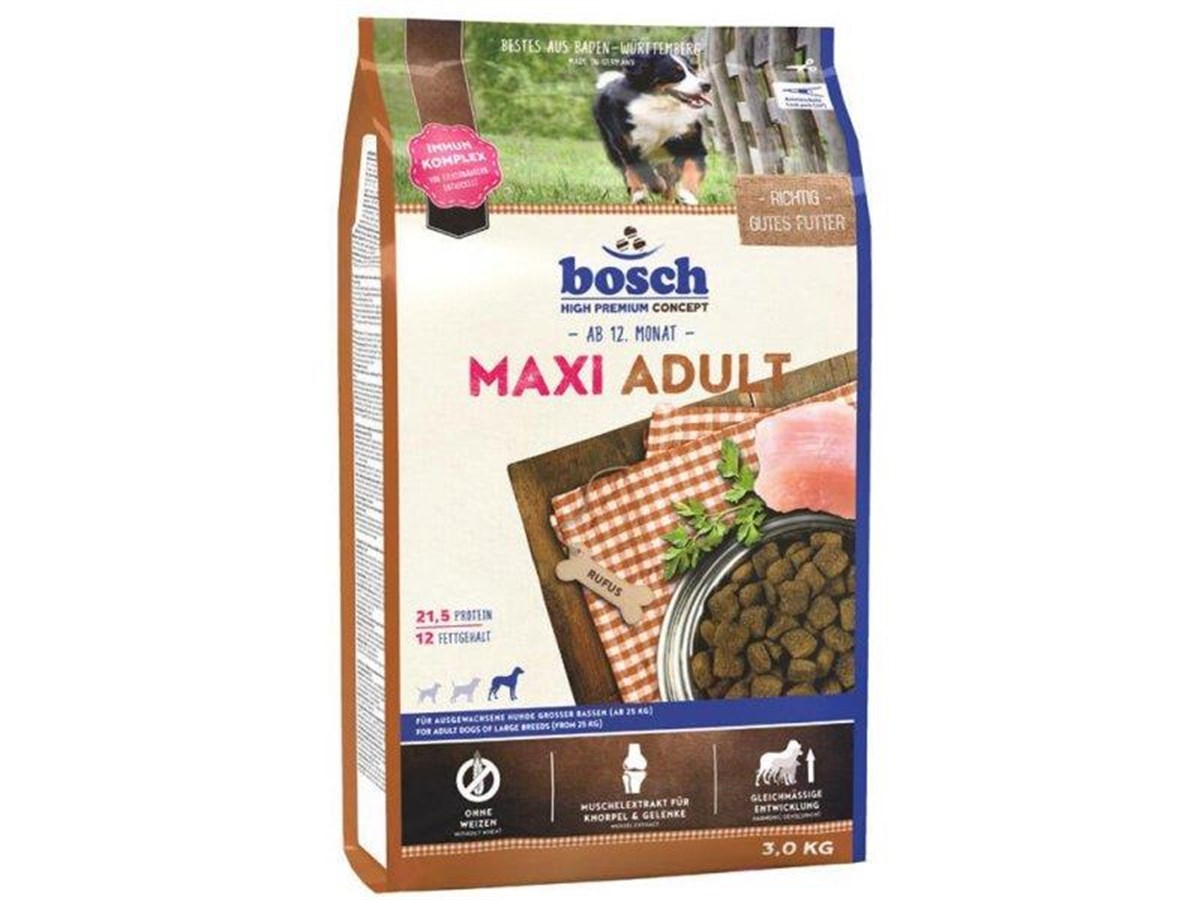 Bosch Maxi Taze Kümes Hayvanlı Büyük Irk Yetişkin Köpek Maması 3kg