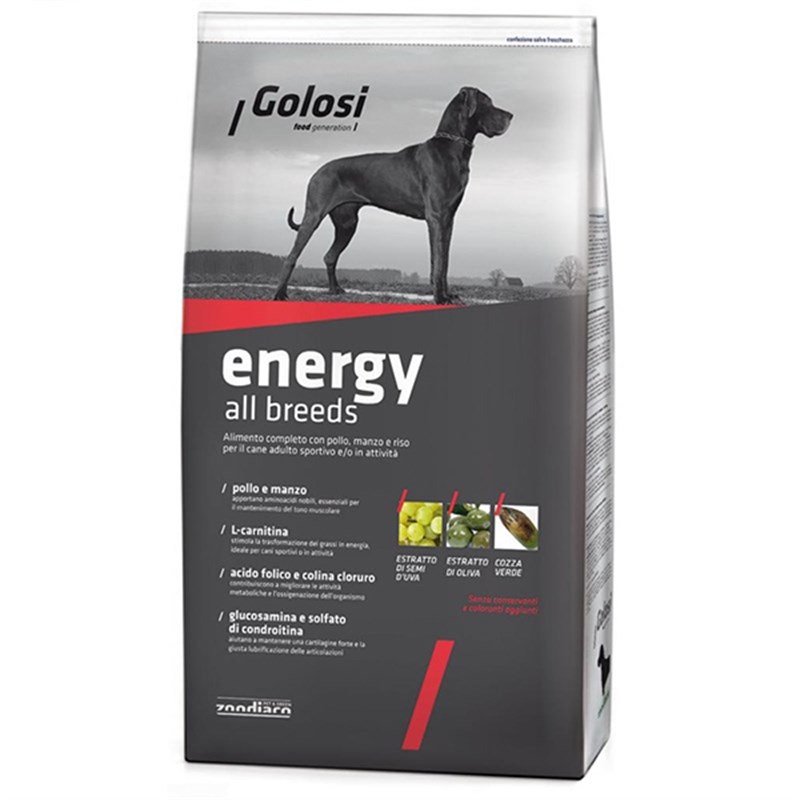Golosi Dog Energy Tavuklu Yüksek Enerji Yetişkin Köpek Mamasi 12 Kg