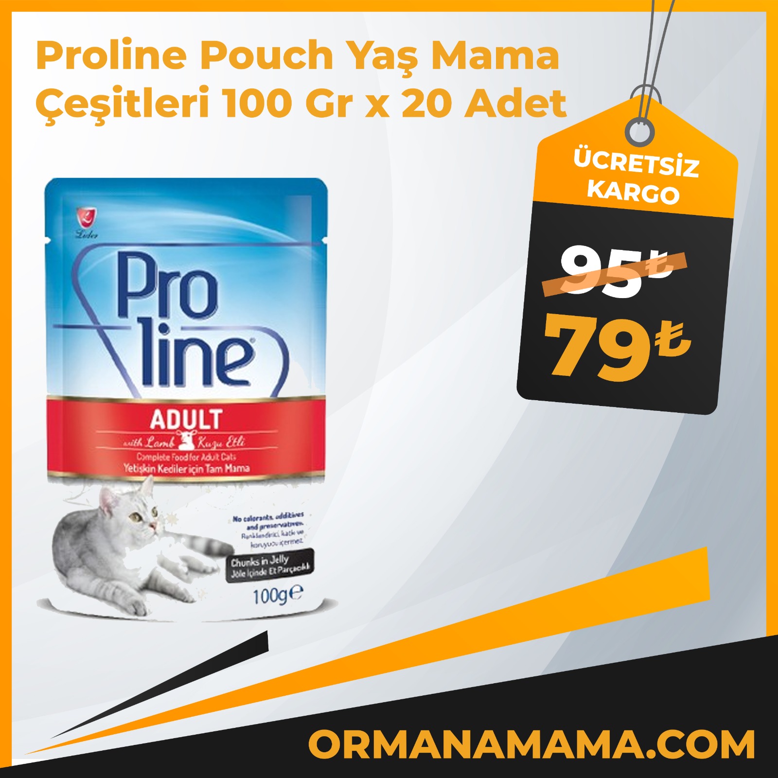 Proline Pouch 100Gr Mama Çeşitleri x 20 Adet