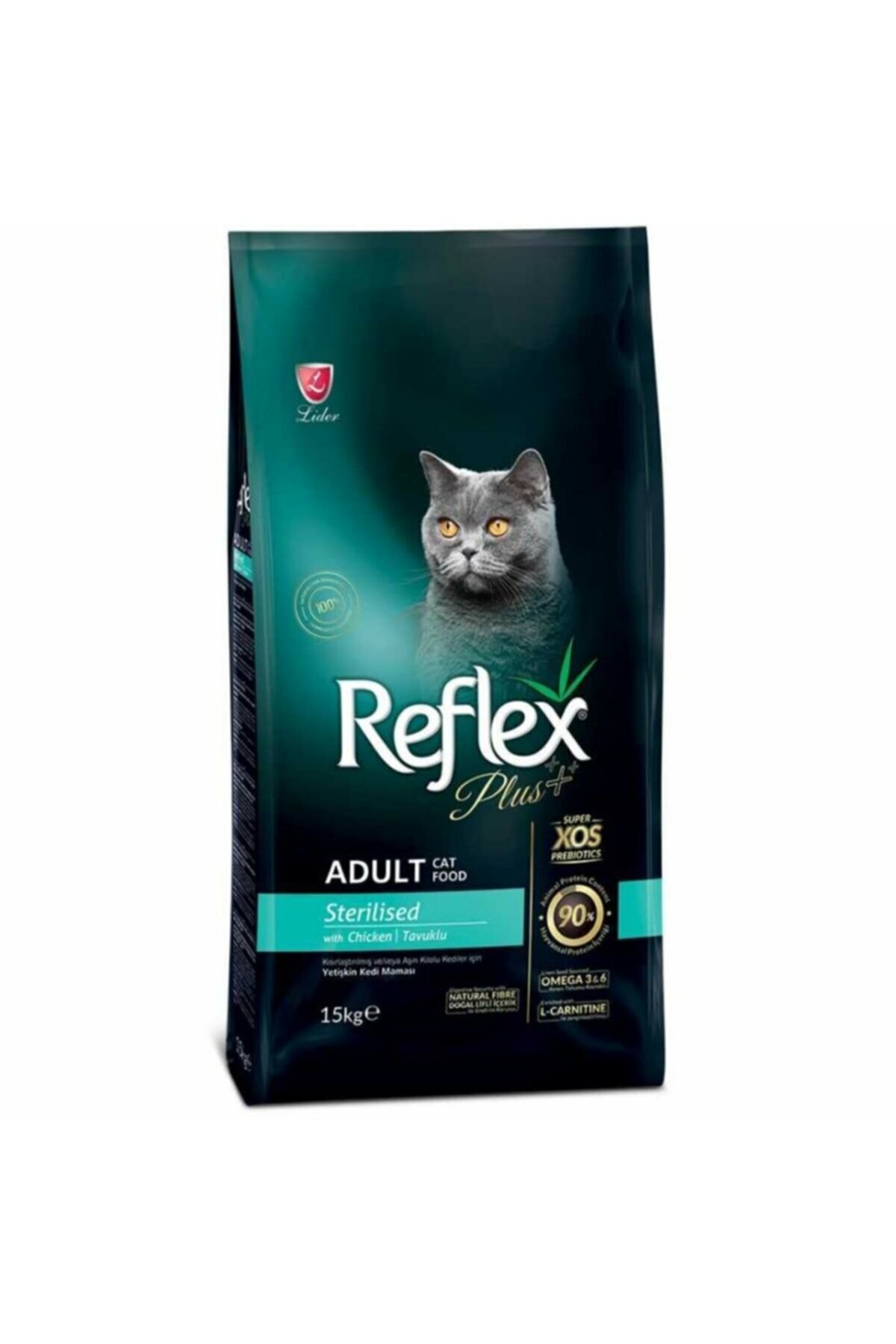 15 Kg Reflex plus Kısırlaştırılmış Tavuklu Kedi maması