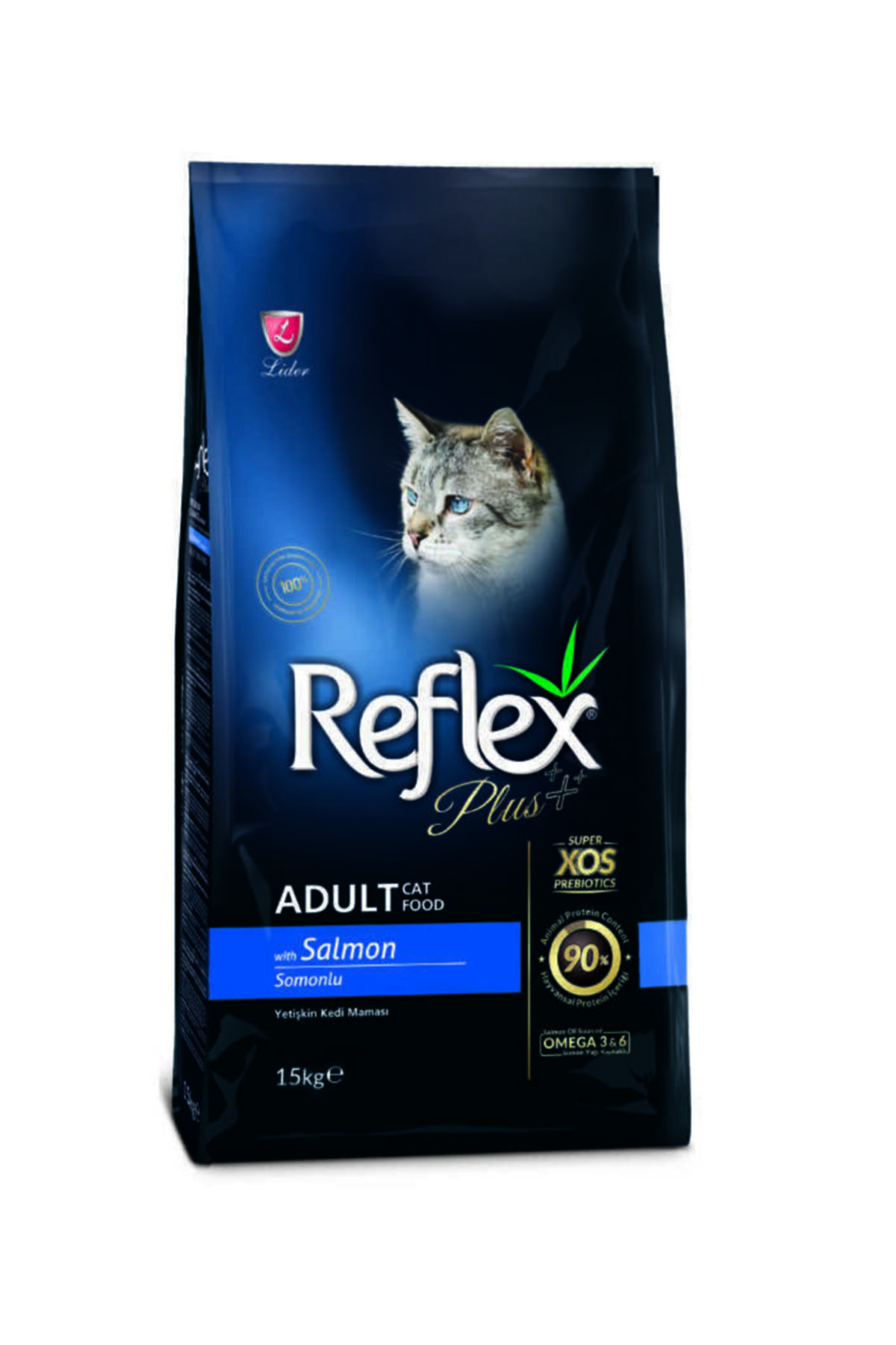 15 Kg Reflex Plus Kedi Yetişkin Somonlu Kuru Mama