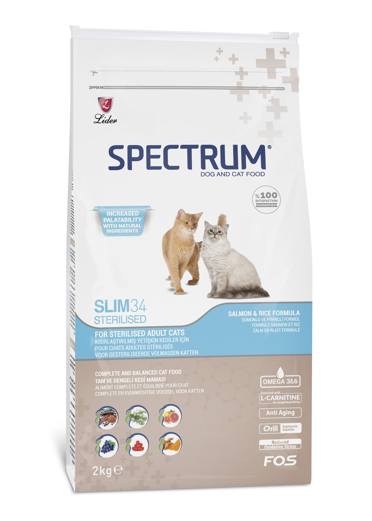 Spectrum Slim 34 Light Yetişkin Kedi Maması 2 Kg