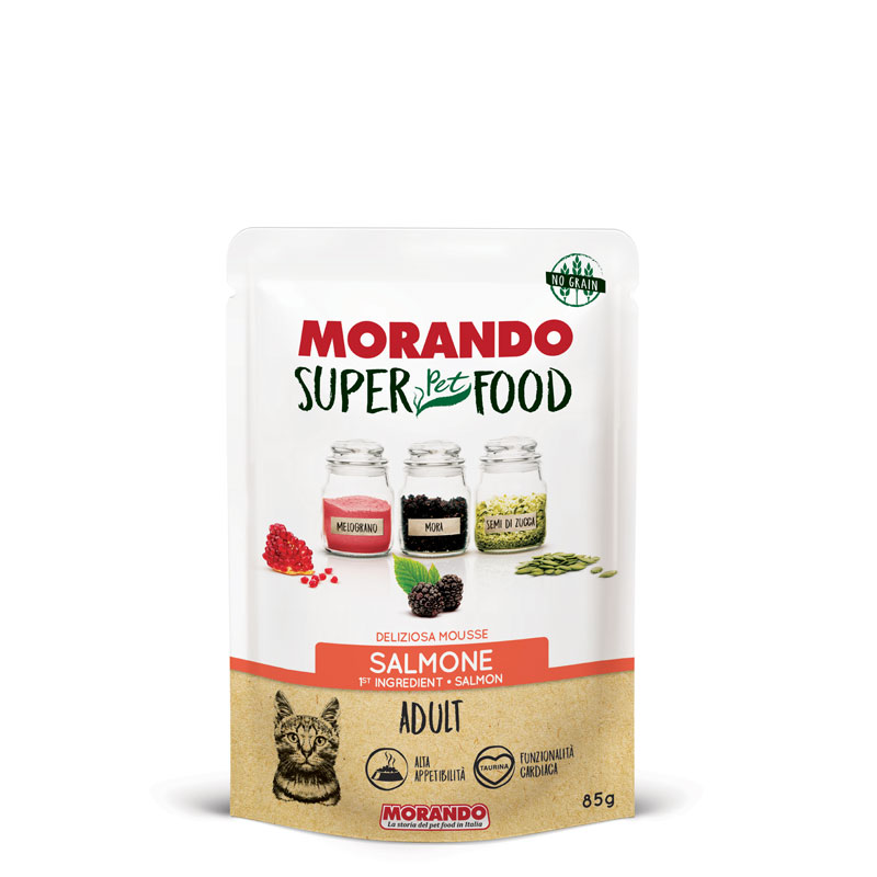 MORANDO SUPER PET FOOD KEDİ SOMONLU POUNCH 85 GR