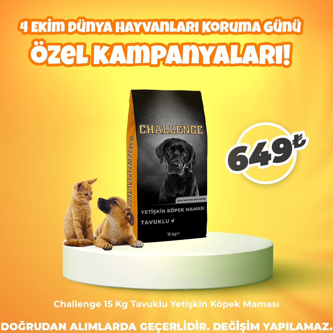 Challenge 15 Kg Tavuklu Yetişkin Köpek Maması