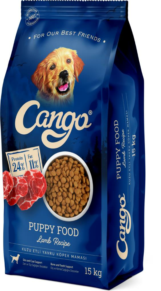 Cango Kuzulu ve Pirinçli Yavru Köpek Maması 15 Kg