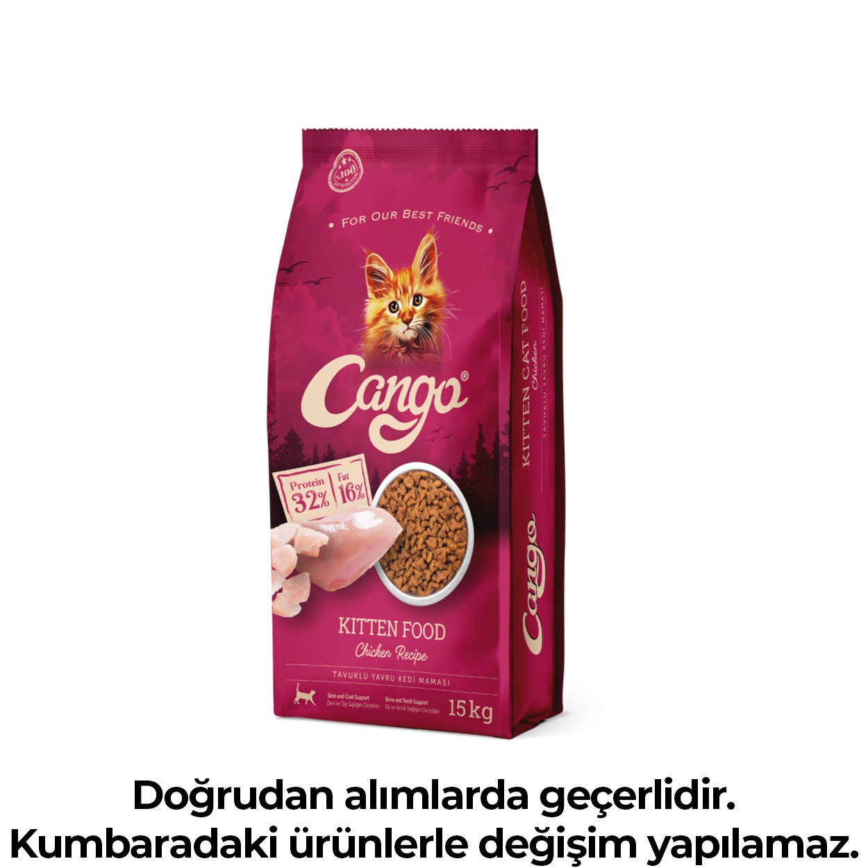 Cango Kitten Food Tavuklu Yavru Kedi Maması 15 Kg