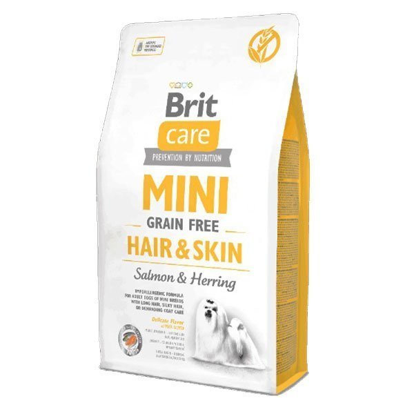 Brit Care Mini Hair & Skin Tüy ve Deri Bakımı İçin Tahılsız Mini Irk Yetişkin Köpek Maması 2 Kg