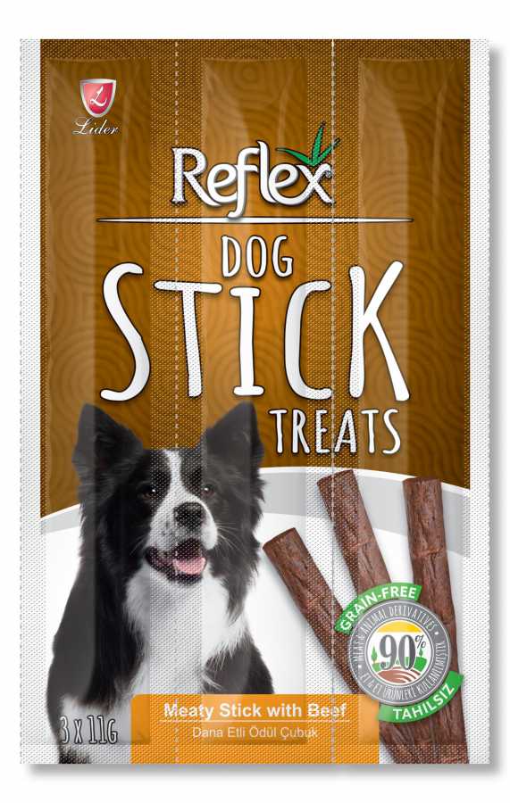Reflex Köpekler İçin  Biftekli Çubuk 3X11 gr