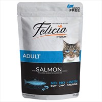 Felicia Jelly Somonlu ve Taurinli Pouch TahÄ±lsÄ±z YetiÅŸkin Kedi Konservesi 85 Gr