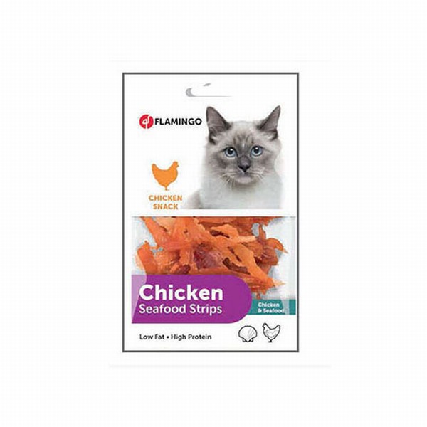 Flamingo Chicken Tavuklu ve Deniz Mahsullü Kedi Ödülü 85 Gr
