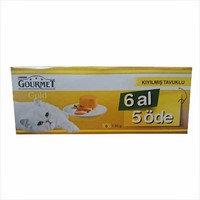 Gourmet Gold KÄ±yÄ±lmÄ±ÅŸ Tavuklu YetiÅŸkin Kedi Konservesi 6 Al 5 Ã–de