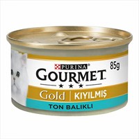 Gourmet Gold KÄ±yÄ±lmÄ±ÅŸ Ton BalÄ±klÄ± YetiÅŸkin Kedi Konservesi 24 Adet 85 Gr