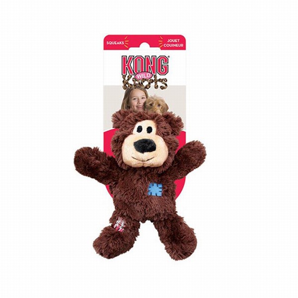 Kong Knots Ayı Peluş Köpek Oyuncağı XS 11 Cm