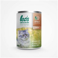 Leos Somon Balıklı Pate Yetişkin Kedi Konservesi 24 Adet 400 Gr